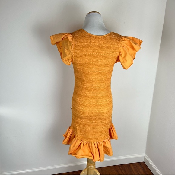 ARAMINTA JAMES Dress Orange The Bella Dress Mini Size 8 US 4 - Picture 6 of 7
